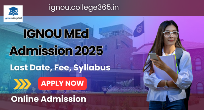 IGNOU MEd Admission