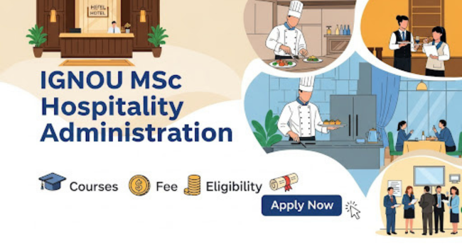 IGNOU MSc Hospitality Administration Admission