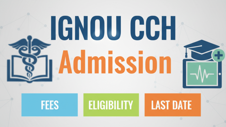 IGNOU CCH Admission