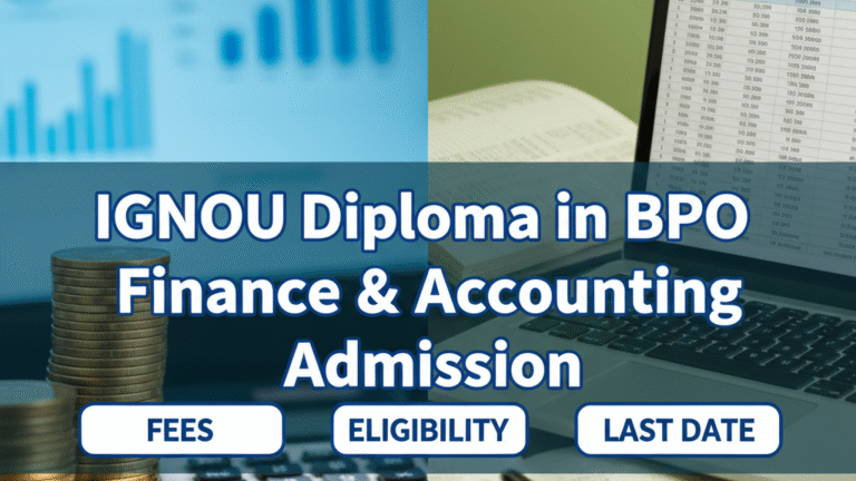 IGNOU DBPOFA Admission